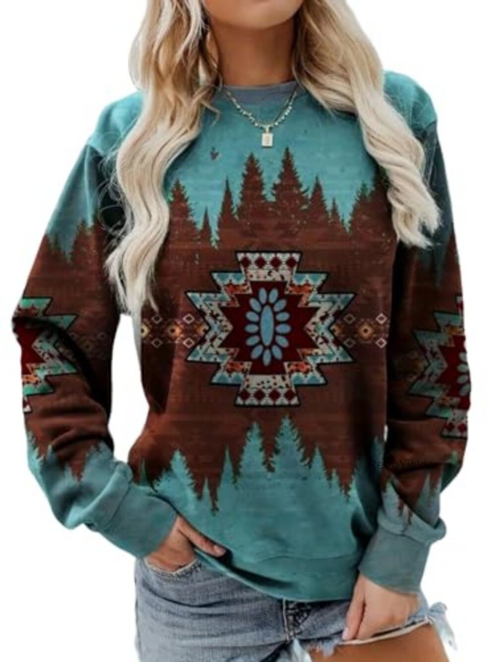Mama Crewneck Sweatshirt Vintage Leopard Bleached Graphic Pullover